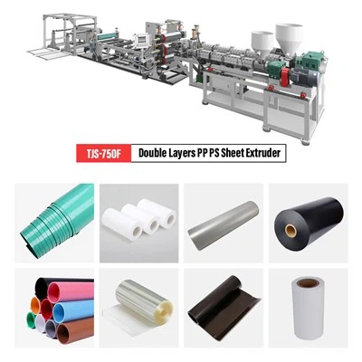 Vollautomatische PP PS -Doppelschichtblatt -Extrudermaschine
